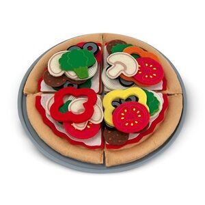 Melissa & Doug Felt Food Mix And Match Pizza Play Food Set